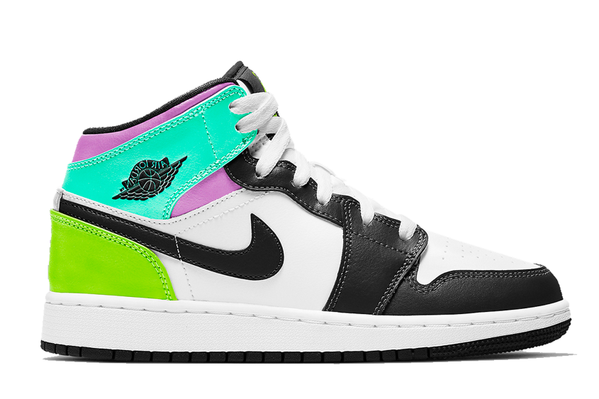 Tenisky a topánky Jordan Air Jordan 1 Mid Pastel Black Toe GS Rôznofarebný | 554725-175, 0