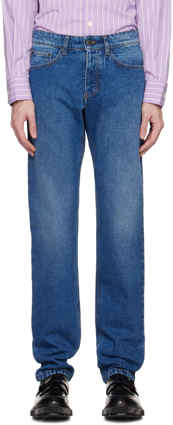 Džínsy AMI Classic Fit Jeans Navy | HTR001.601, 0