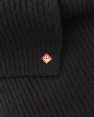Šál Casablanca Rib Knit Scarf Čierna | A-AW25-ACC-270-05, 1