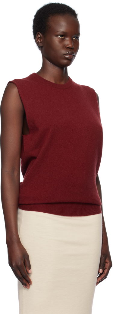 Sveter Jil Sander Jil Sander Cashmere Sleeveless Top Červená | J02GP0017_J13201, 1