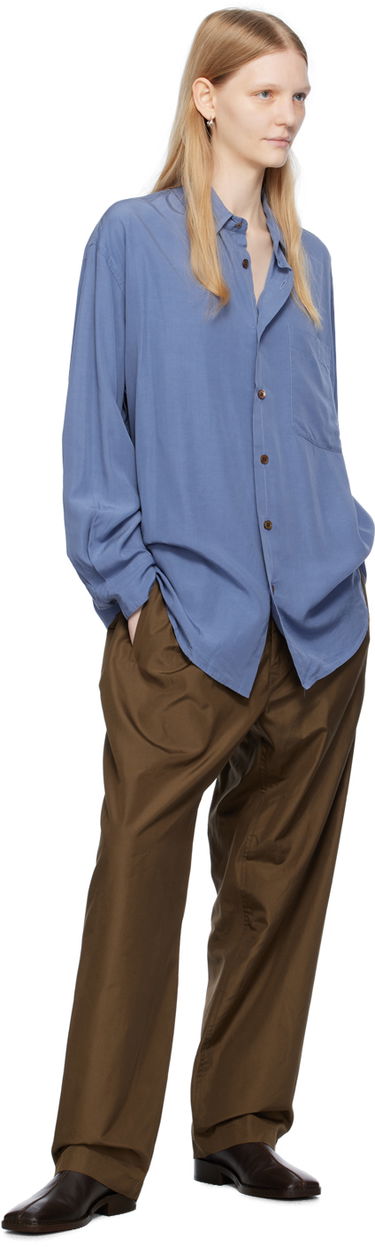 Nohavice LEMAIRE LEMAIRE Relaxed Trousers Hnedá | PA1047 LF1163, 3