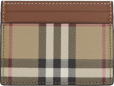 Peňaženka Burberry Burberry Check Case Card Holder Béžová | 8109801, 0
