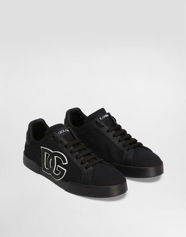 Tenisky a topánky Dolce & Gabbana Dolce & Gabbana Portofino Light Strobel Canvas and Calfskin Čierna | CS2343AE6298B956, 1