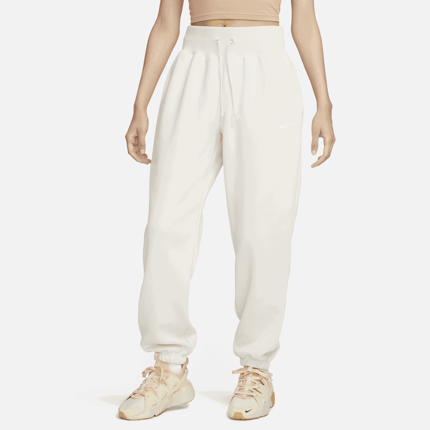 Tepláky Nike Sportswear Phoenix Fleece Biela | DQ5887-104, 0