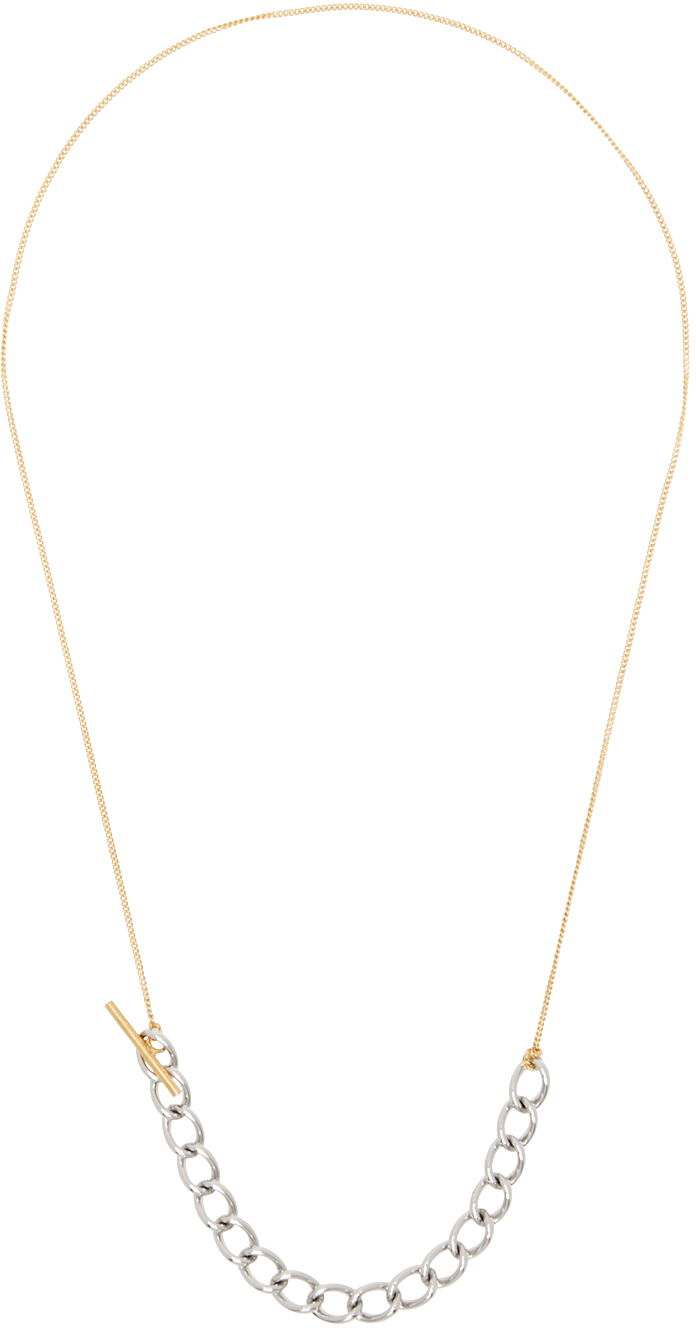 Náhrdelník Dries Van Noten Contrast Chain Necklace Metalická | 242-028204-061, 0