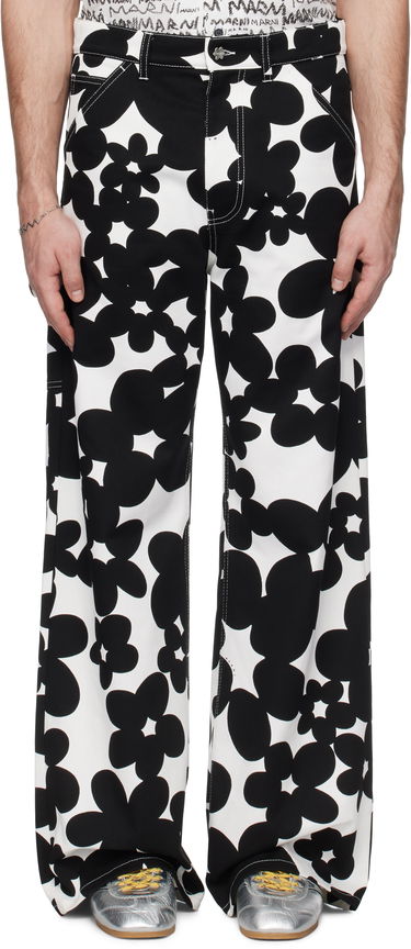 Cargo nohavice Marni Marni Dillies Print Cargo Pants Biela | PUMU0287A0 UTC462, 0