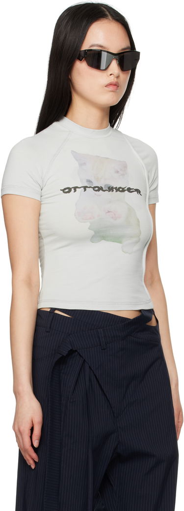 Tričko Ottolinger Ottolinger Deconstructed Kitten T-Shirt Šedá | 115-102015-01, 4