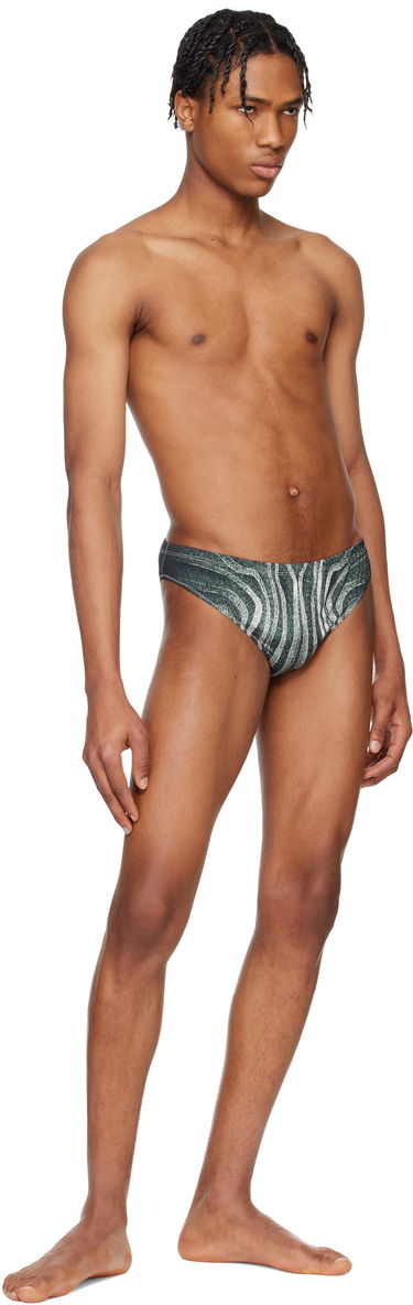 Plavky Jean Paul Gaultier Jean Paul Gaultier 'The Spirale' Swim Briefs Zelené | 25/34-H-SV060-J587-000203, 3