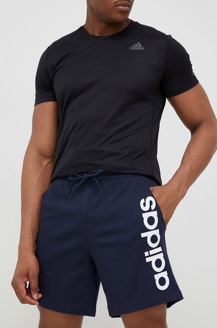 Šortky adidas Originals AEROREADY Essentials Single Jersey Linear Logo Shorts Navy | IC0064, 0