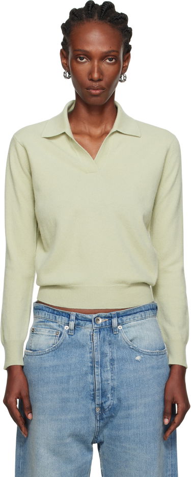 Polo tričko Maison Margiela Maison Margiela Longsleeve Polo Zelené | S51GL0063 M13144, 0