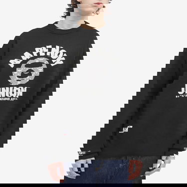 Sveter AAPE by A Bathing Ape AAPE Union Monogram Knit Sweater Čierna | AAPKNMB370XXNBKX, 2