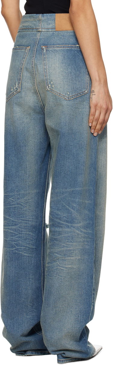 Džínsy Maison Margiela MM6 Maison Margiela Distressed Five-Pocket Jeans Modrá | S52LA0241 M30016, 2