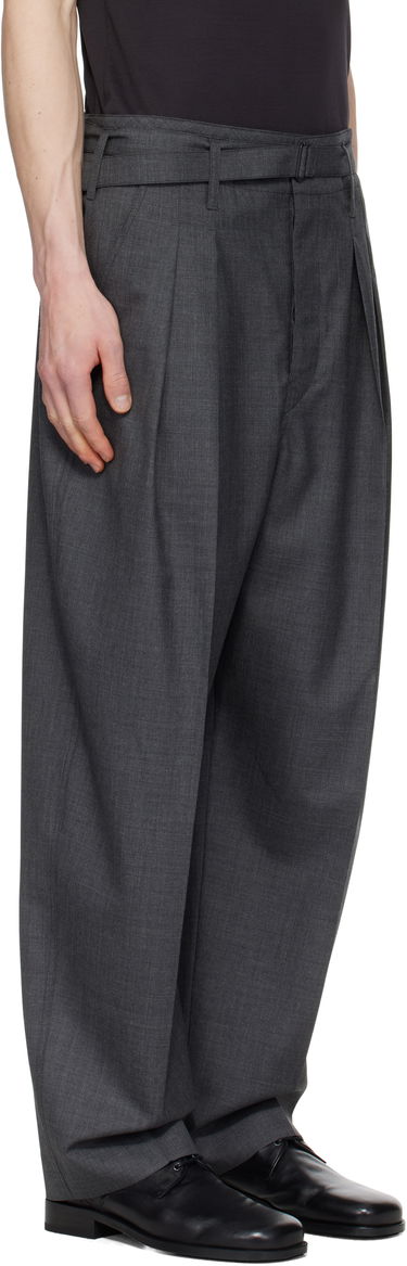 Nohavice LEMAIRE Lemaire Belted Pleated Trousers Šedá | PA1173 LF1386, 1