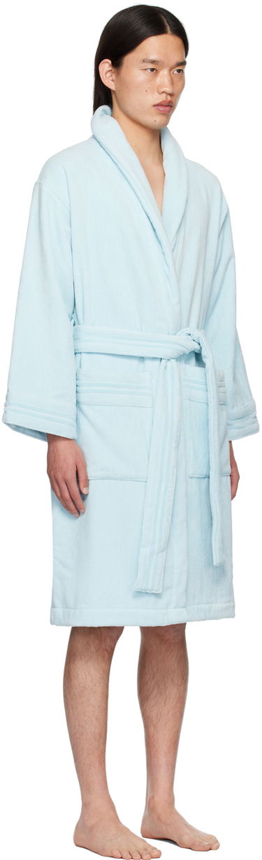 Pyžamo Versace Underwear Shawl Lapel Robe Modrá | ZACJ00008_1A08860, 1