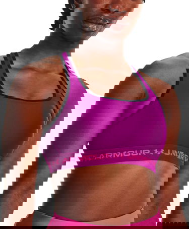 Podprsenka Under Armour Crossback Mid Bra Fialová | 1361034-573, 0