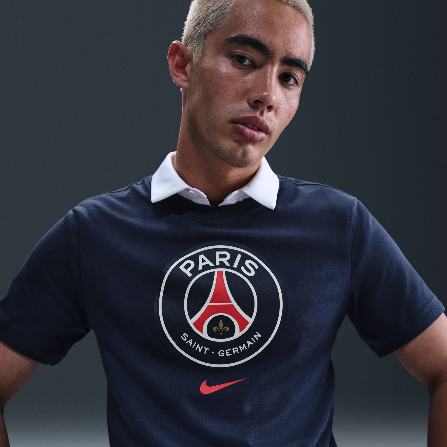 Tričko Nike PSG Crest T-Shirt Navy | HQ8328-410, 1