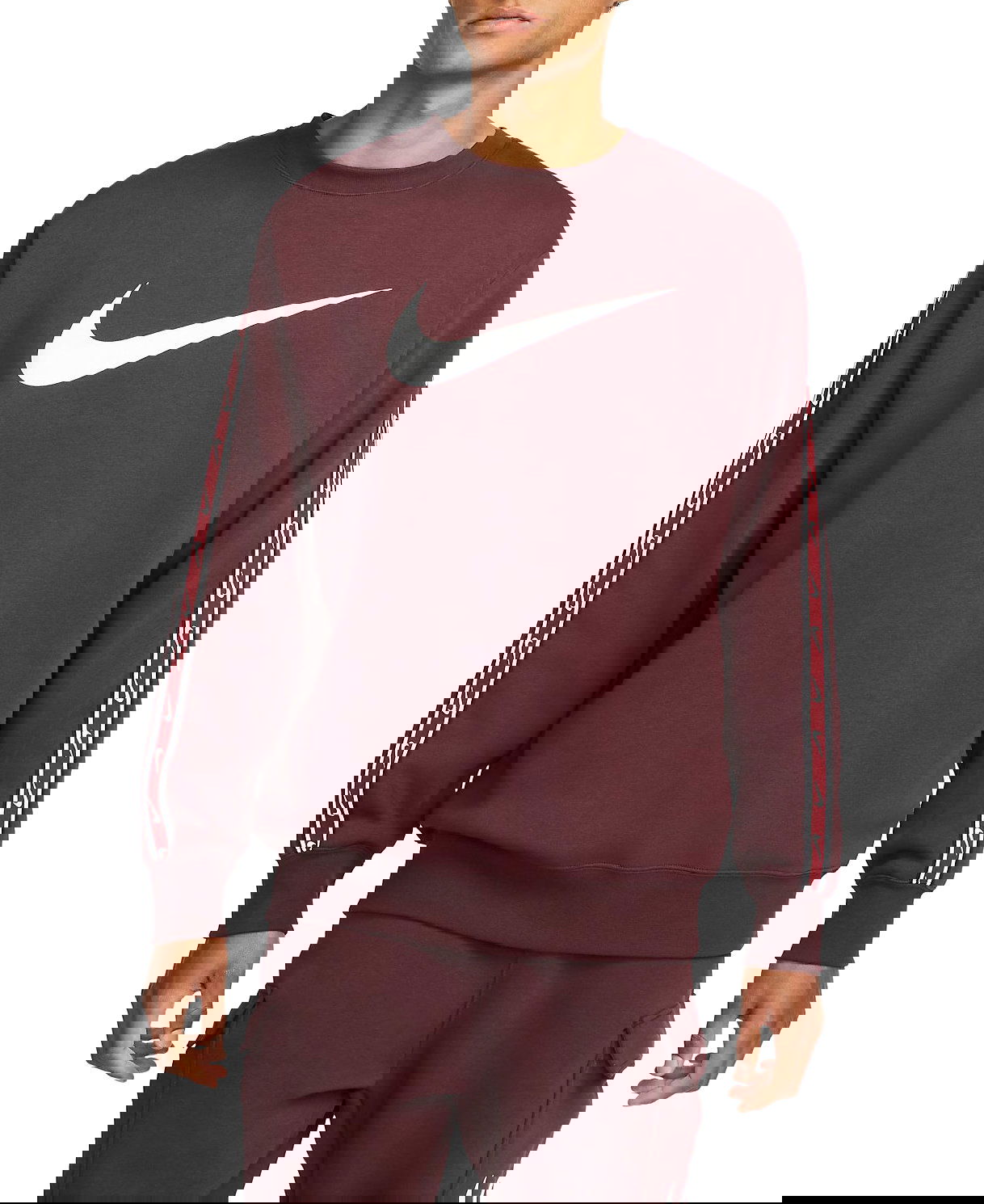 Mikina Nike Sweatshirt Sportswear Repeat Vínová | dx2029-652, 0