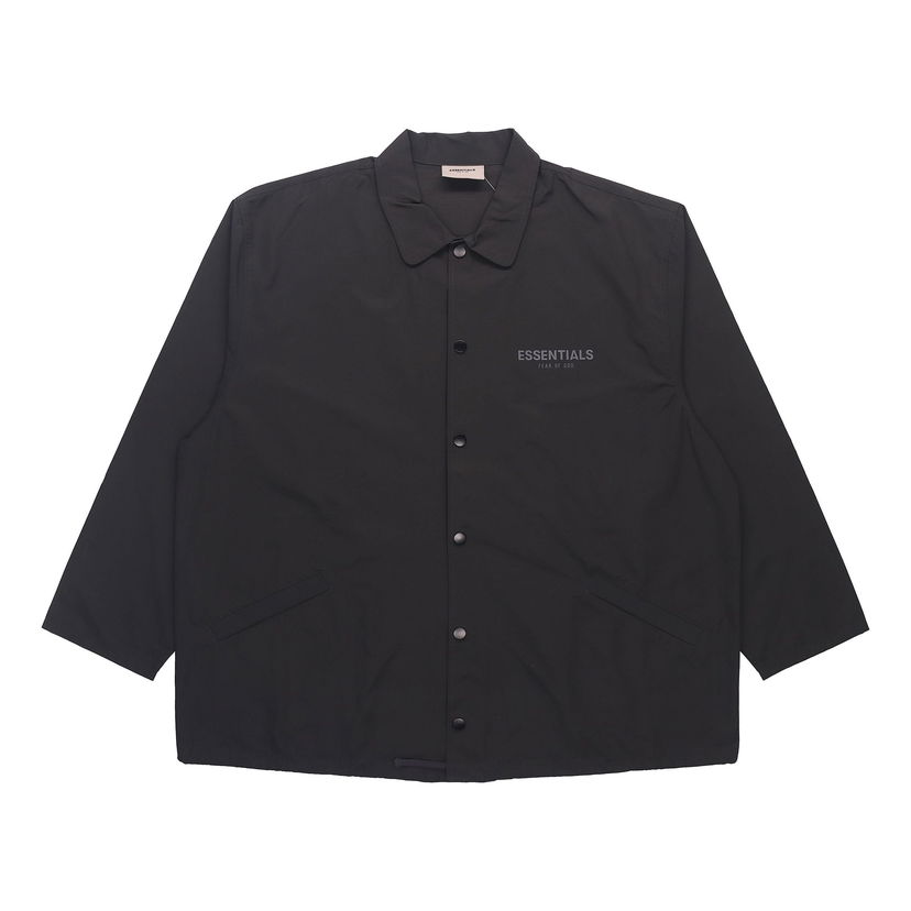 Vetrovka Fear of God Essentials Coaches Jacket Čierna | FOG-SS21-628