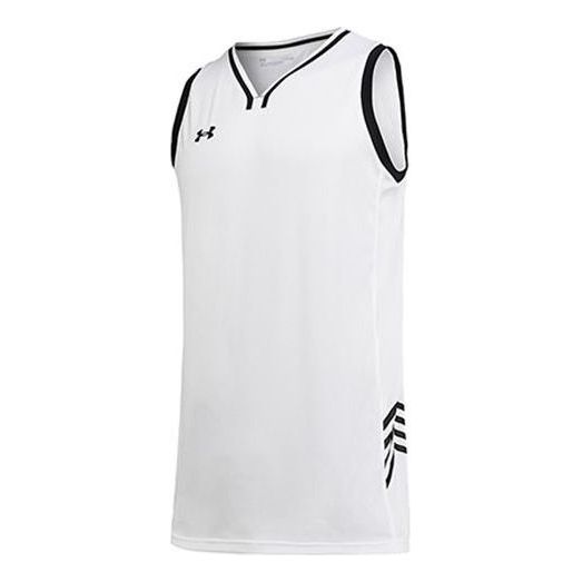 Dres Under Armour Logo Basketball Jersey Biela | 21500104-100