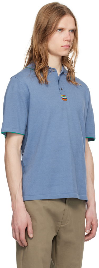 Polo tričko Paul Smith Paul Smith Knit Polo Modrá | M1R-628Y-M02309-44, 1