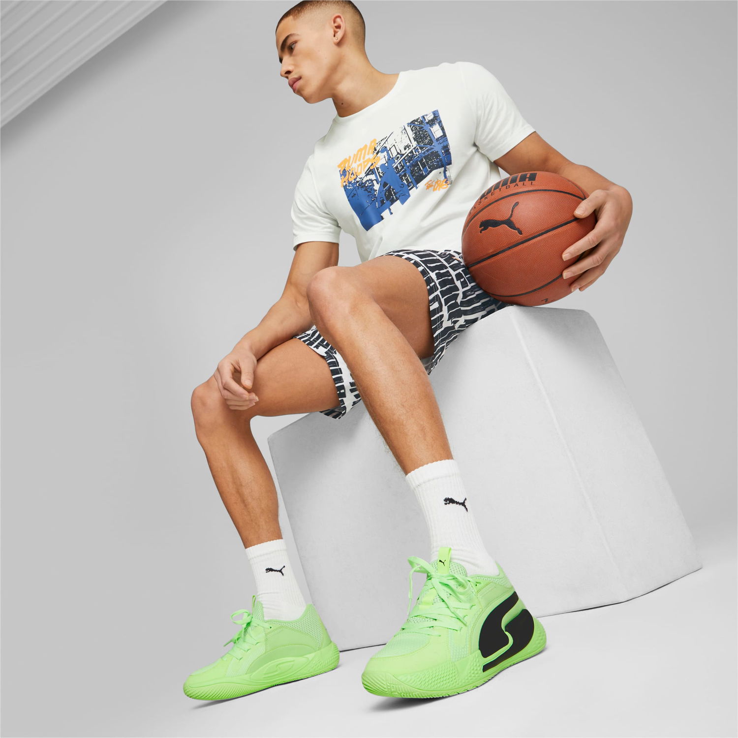 Tenisky a topánky Puma Court Rider Chaos Zelené | 378269_01, 1