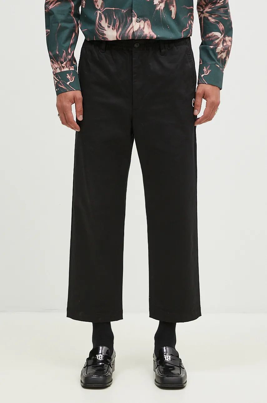 Nohavice BAPE One Point Relaxed Fit Chino Trousers Čierna | 1K80152011, 0