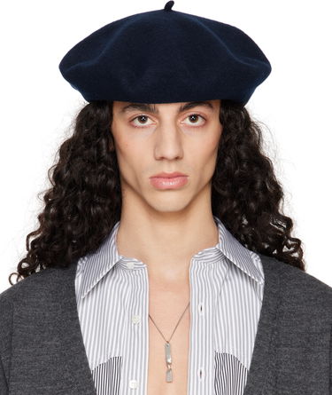 Baretka Maison Margiela Maison Margiela Heavy Wool Beret Navy | S50TC0075 M13115, 0