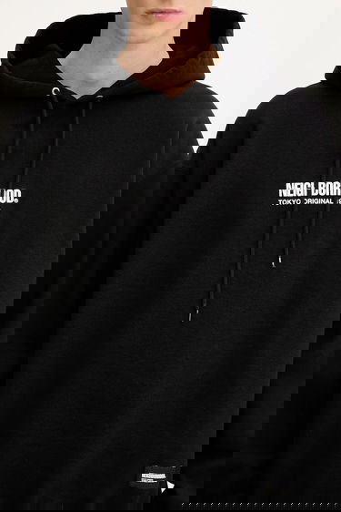 Mikina Neighborhood NEIGHBORHOOD Solid Sweat Hoodie Čierna | 251UWNH.CSM04, 3