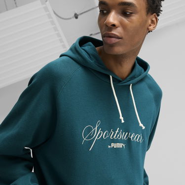 Mikina Puma CLASSICS+ Relaxed Hoodie Zelené | 626722_22, 4