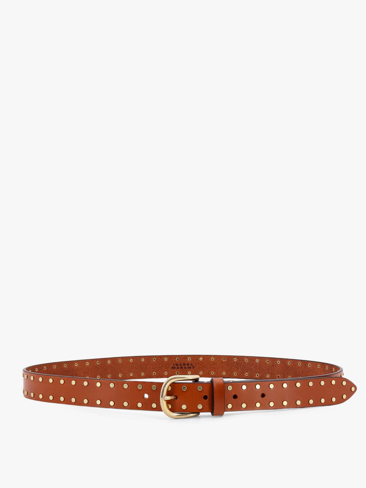 Opasok ISABEL MARANT Isabel Marant Studded Leather Belt Hnedá | CE015CFAB1B21A23NL, 0