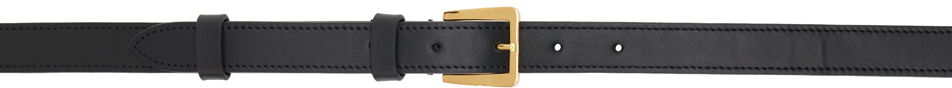 Opasok The Row Leather Belt With Square Buckle Čierna | W1581-L60, 0