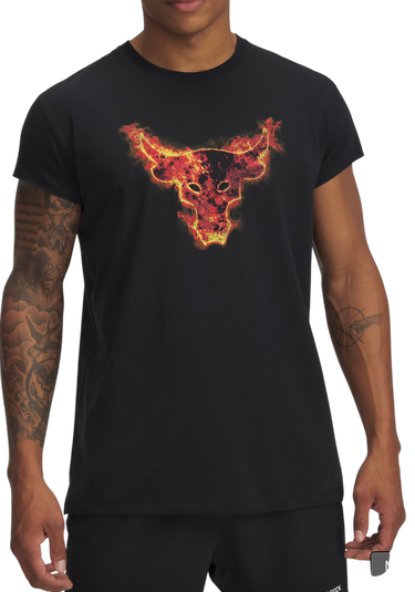 Tričko Under Armour Project Rock Cap Sleeve T-Shirt Čierna | 1389940-001, 0