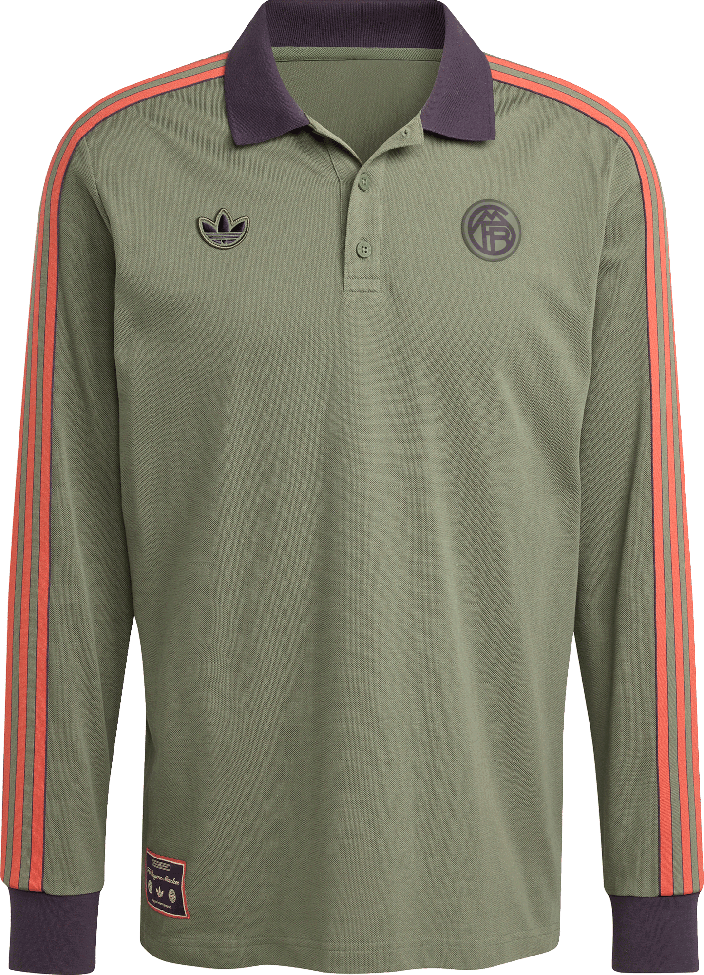 Polo tričko adidas Originals FC Bayern Munich Icon Long Sleeve Polo Shirt Zelené | jn0253, 0
