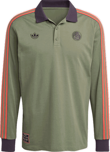 Polo tričko adidas Originals FC Bayern Munich Icon Long Sleeve Polo Shirt Zelené | jn0253, 0