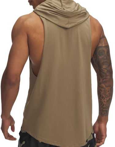 Tielko Under Armour Project Rock Wire Sleeveless Hoodie Zelené | 1389986-251, 2