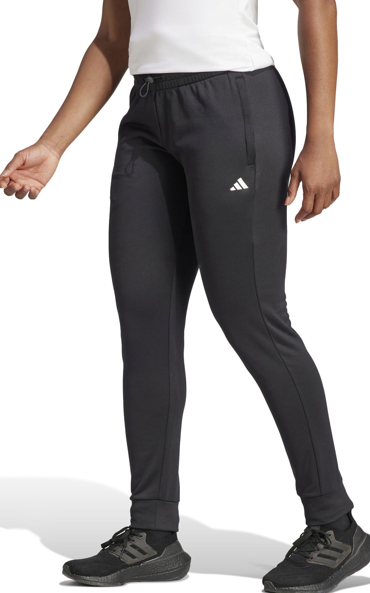 Nohavice a džínsy adidas Originals adidas Aeroready Game Go Regular Fleece Čierna | im2678, 0