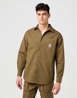 Košeľa Wrangler Wrangler Casey Jones Loose 1 Pocket Shirt Hnedá | 112371550:XL, 1