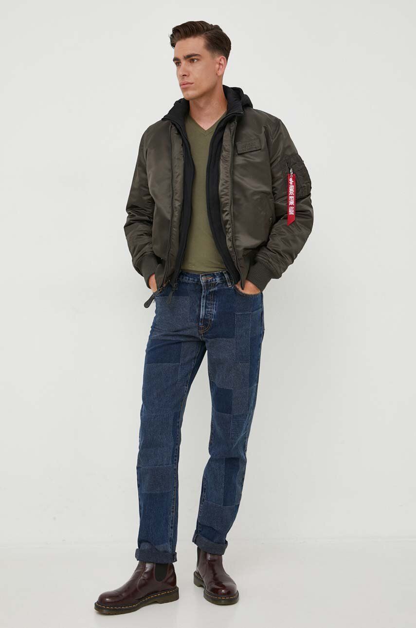 Bomber bunda Alpha Industries MA-1 D-Tec Bomber Jacket Zelené | 183110.413, 1