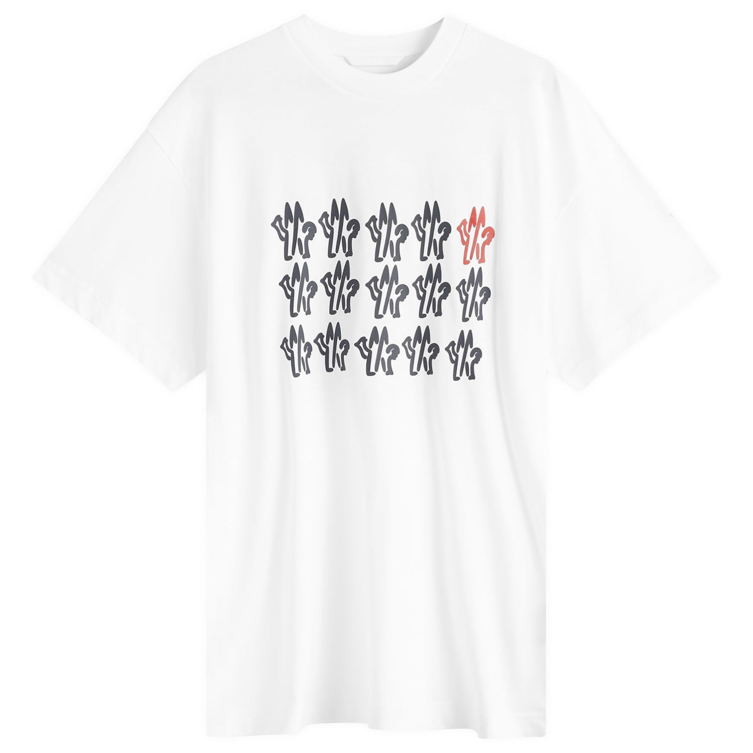 Tričko Moncler Text Logo T-Shirt Biela | 8C000-51-89AJS-00A, 0