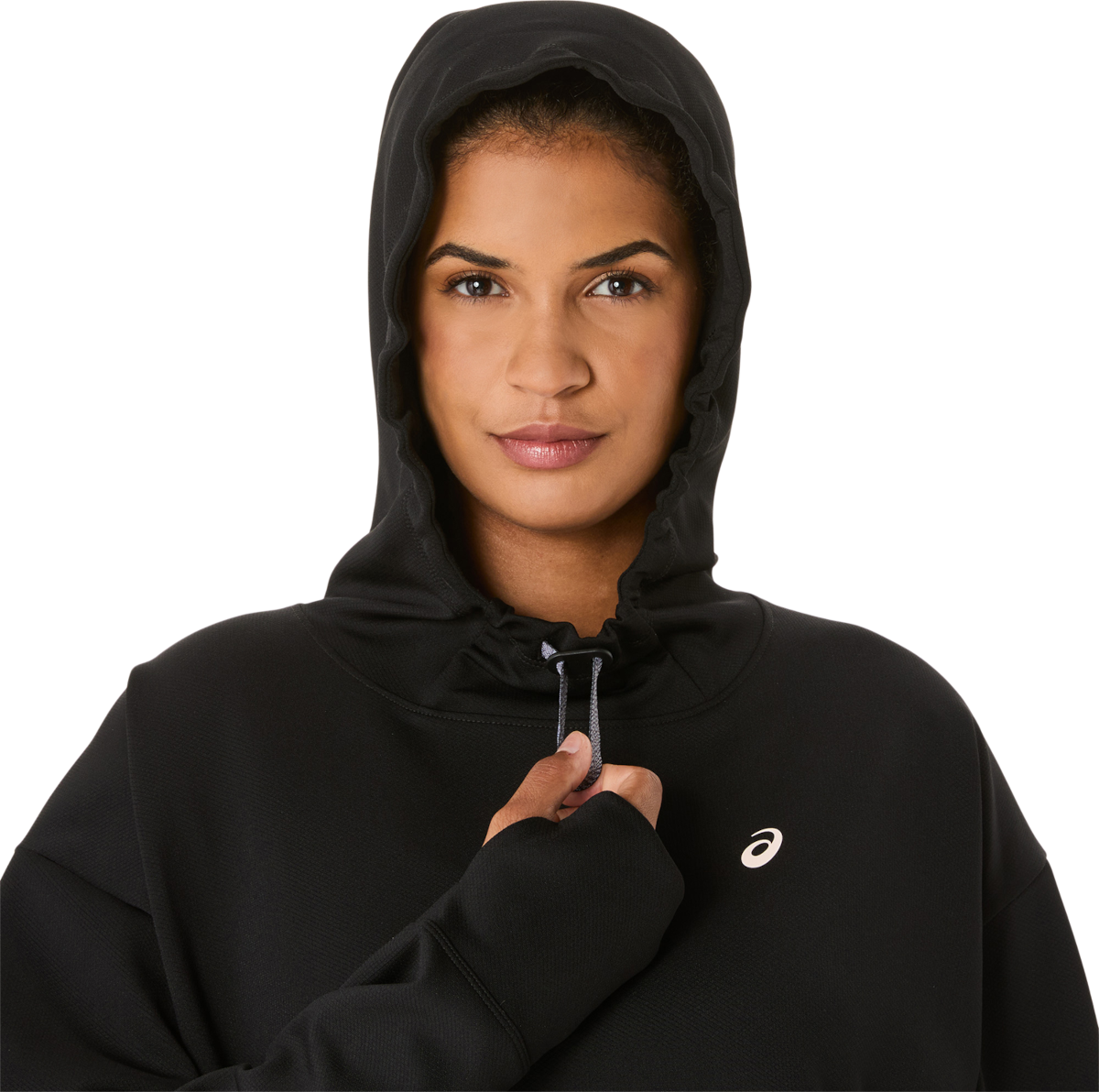 Mikina Asics Asics Nagino Run Adjustable Hoodie Čierna | 2012d142-001, 1