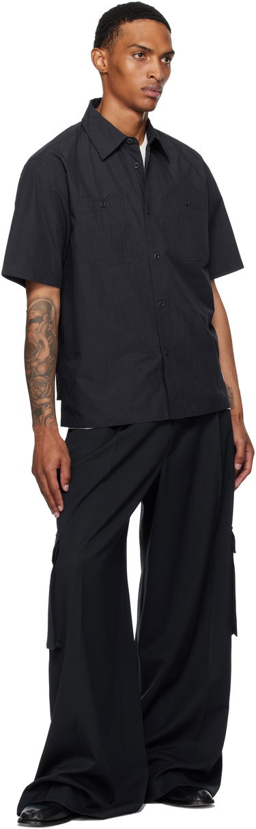 Košeľa NORSE PROJECTS Norse Projects Ivan Tech Poplin Short Sleeve Shirt Čierna | N40-0826, 3