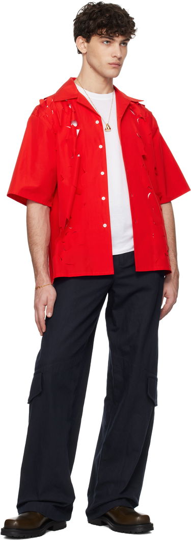 Košeľa Marni Marni Cut Out Bowling Shirt Červená | CUMU0342S0 USR013, 3