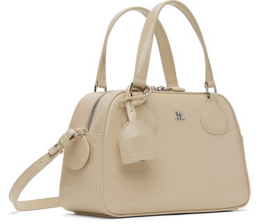 Taška cez rameno Courrèges Studded Leather Bowling Bag Béžová | 324GSA130CV0033, 1