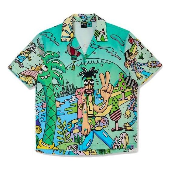 Košeľa Li-Ning Steven Harrington Loose Fit Shirt Zelené | ASHR137-1