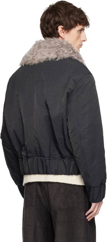 Bomber bunda AMI Nylon Padded Bomber Jacket Čierna | H25UJK821.PA0035, 2