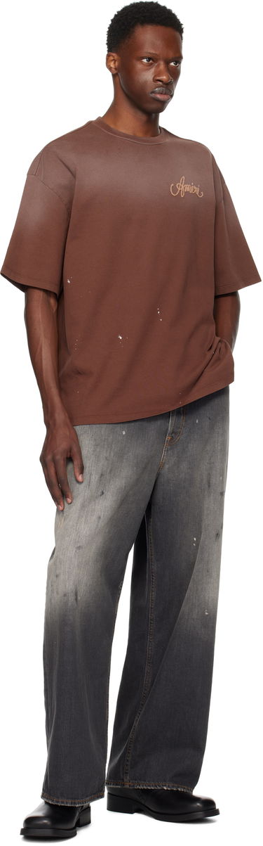 Tričko AMIRI AMIRI Design Studio T-Shirt Hnedá | AMJYTE1213, 3