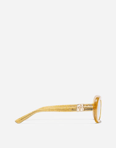 Slnečné okuliare Dolce & Gabbana Dolce & Gabbana DNA Glitter Oval Sunglasses Žltá | VG600KVN55A9V000, 2
