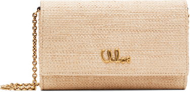Taška cez rameno CHLOÉ Chloé Iconic Flap Wallet On Chain Clutch Béžová | CH25UP559P19, 0