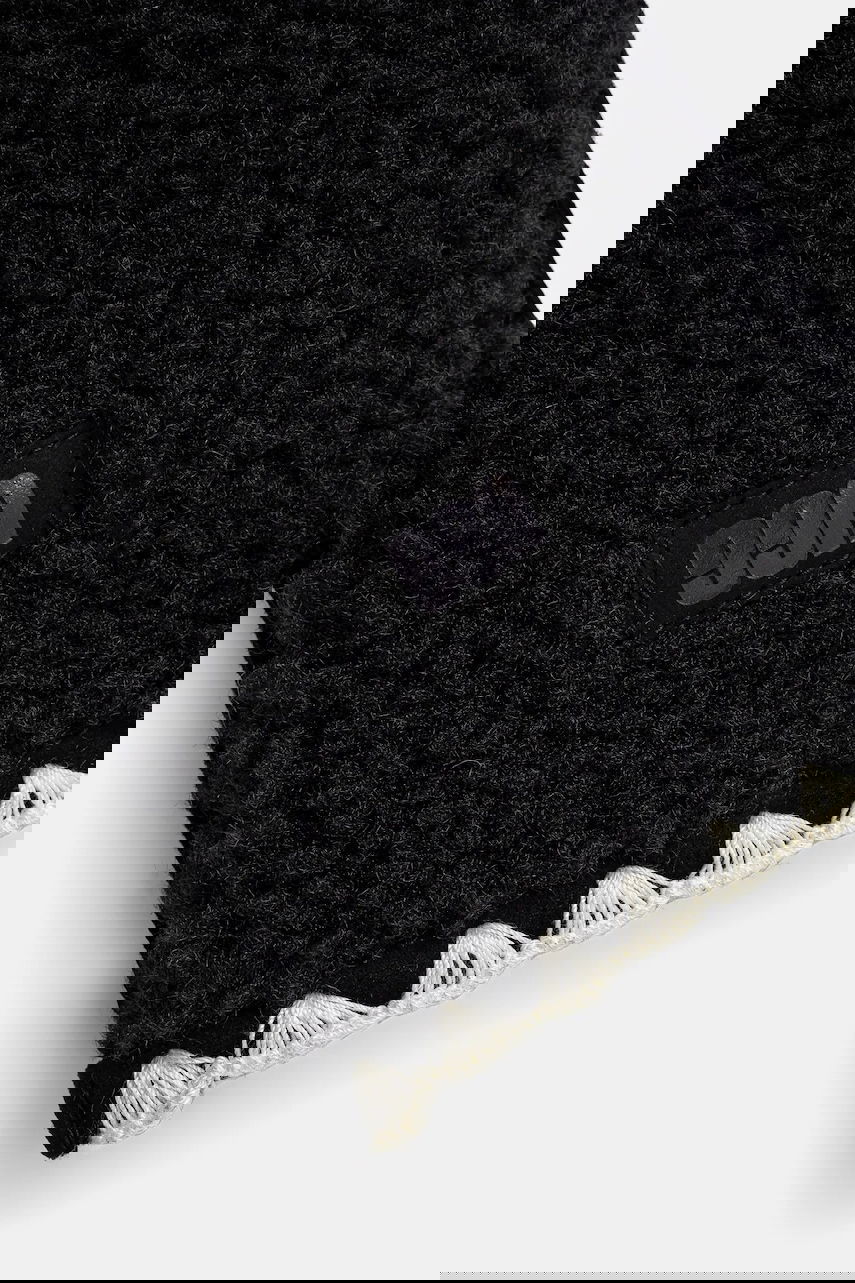 Fluff Shell Trim Mittens L/XL