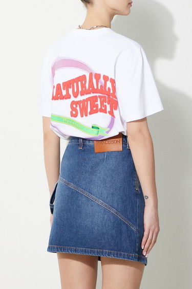 Tričko JW Anderson JW Anderson Naturally Sweet Anchor T-Shirt Biela | JT0220.PG0980.001, 3